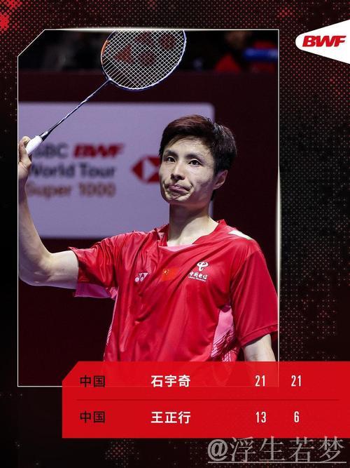 石宇奇直落两局战胜王正行 挺进印尼赛男单四强 石宇奇直落两局战胜王正行 挺进印尼赛男单四强